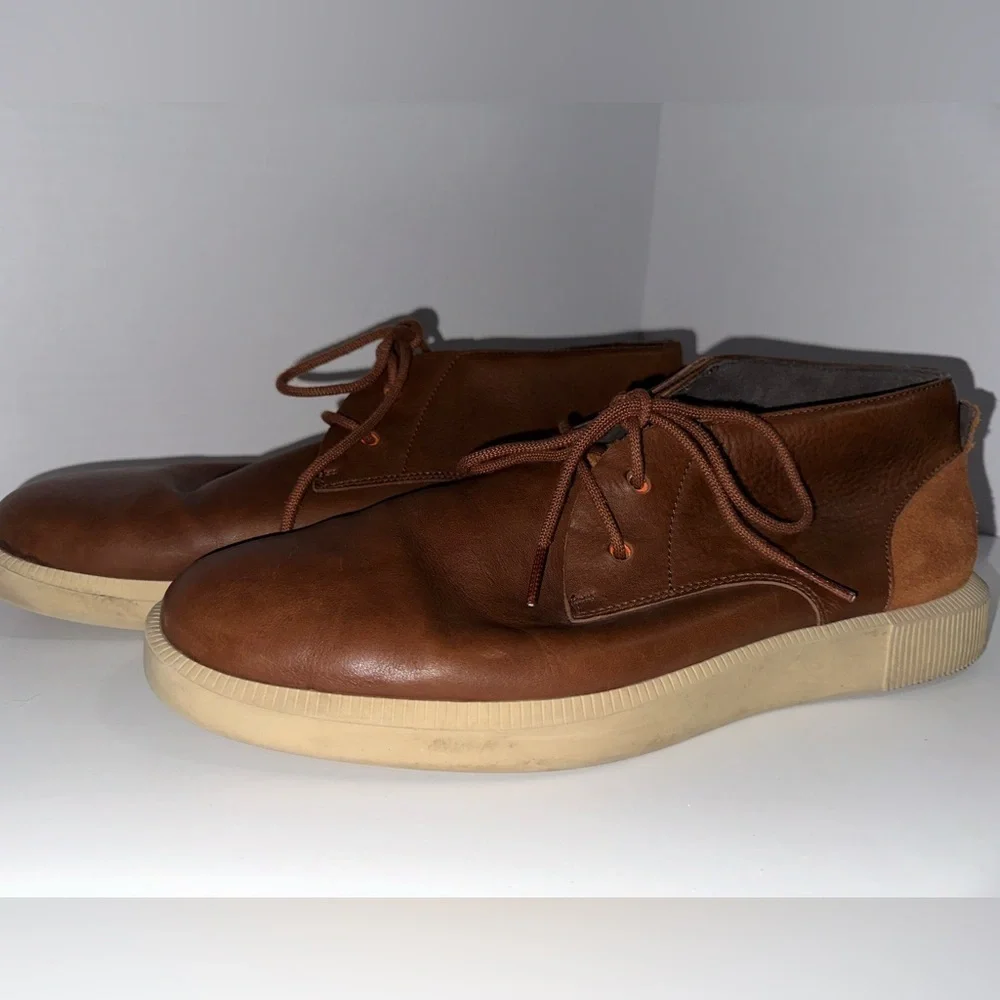 Camper Bill Chukka Ankle Boots in Brown 44 10.5 Mixed Leather Suede